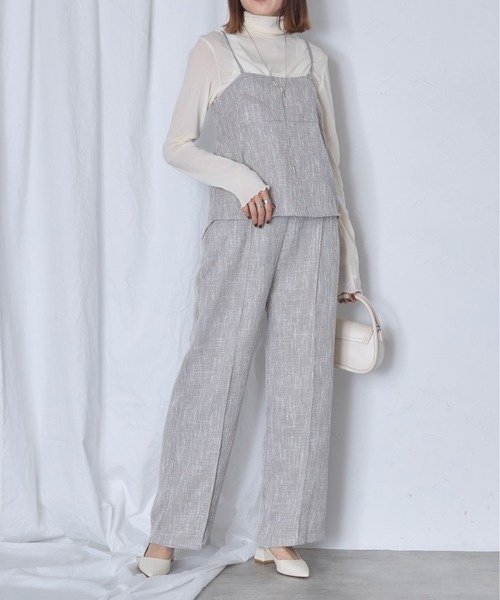 each alchemist キャミソール 「セットアップ可能」ツイードキャミ