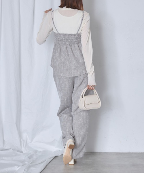 each alchemist キャミソール 「セットアップ可能」ツイードキャミ