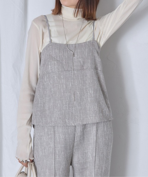 each alchemist キャミソール 「セットアップ可能」ツイードキャミ