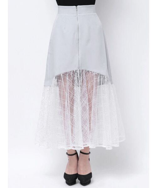 【OBLI】完売品♡スパンコールチュールスカート（ピンク）【定価¥40,700】 OBLI - オブリ 美品 スパンコールチュールスカートの通販 by