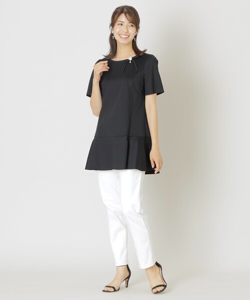 TO BE CHIC（トゥー ビー シック） チュニック 配色コットンポンチ 