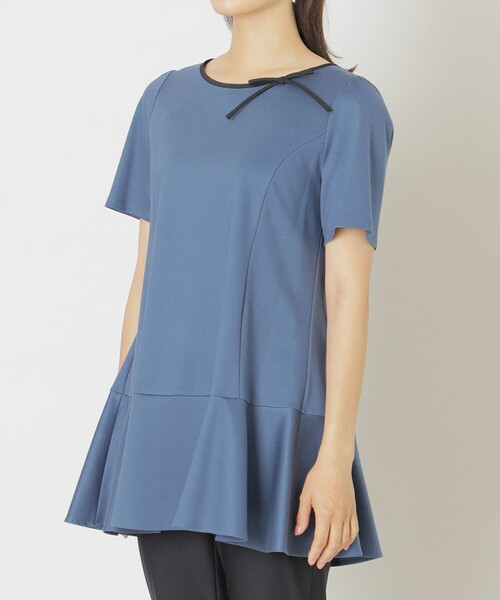 TO BE CHIC（トゥー ビー シック） チュニック 配色コットンポンチ 
