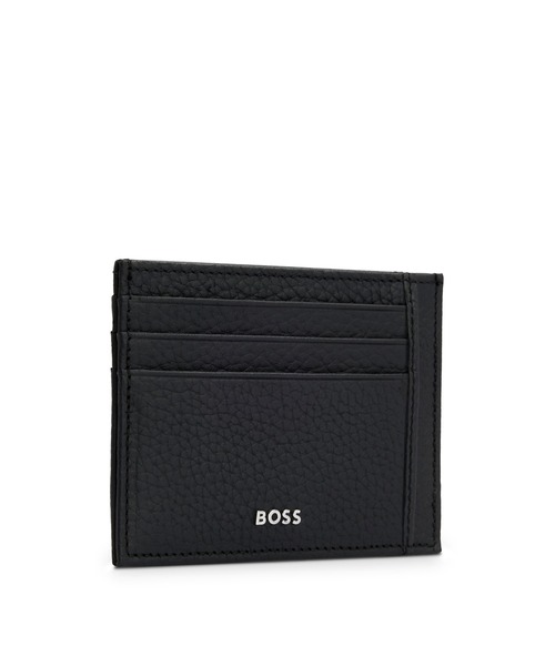 BOSS（HUGO BOSS） カードケース イタリアンレザーレタリングロゴ