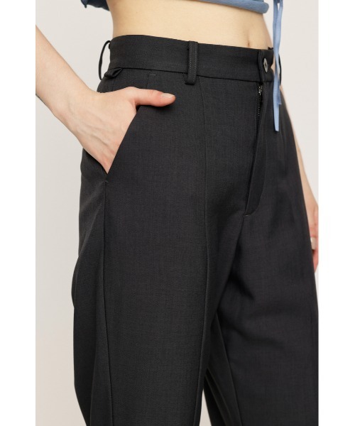 LIGHTLY STRECH パンツ SLY フレア pant 黒 LACE UP ATHLEISURE FLARE PT レースアップ アスレジャー フレア