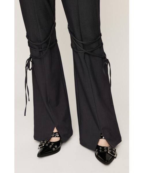 SLY スラックス パンツ PLEATS LAYERED FLARE PT プリーツ