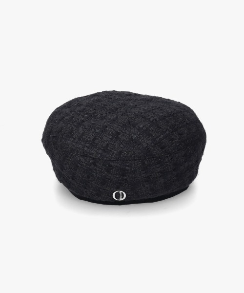 Chapeau d' O 帽子 ベレー帽 Lame Tweed Monty Beret