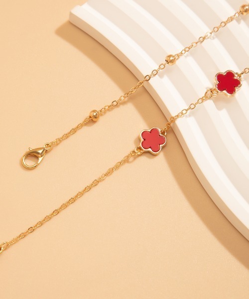 ちぃ　k18アンクレット　クローバーチェーン　1.6㎜幅つけっぱなし ちぃ k18アンクレット クローバーチェーン 1.6㎜幅つけっぱなし ちぃ