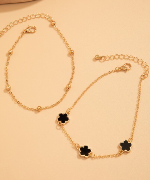 COO+i（クーイ） アンクレット クローバーデザインアンクレット ボール