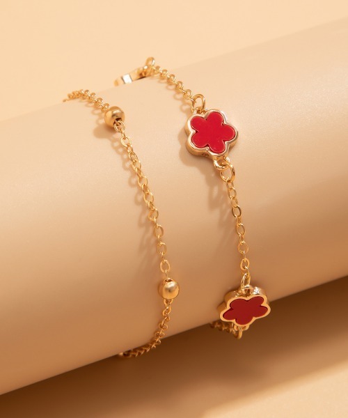 COO+i（クーイ） アンクレット クローバーデザインアンクレット ボール