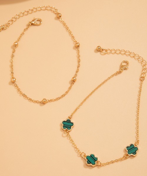 COO+i（クーイ） アンクレット クローバーデザインアンクレット ボール