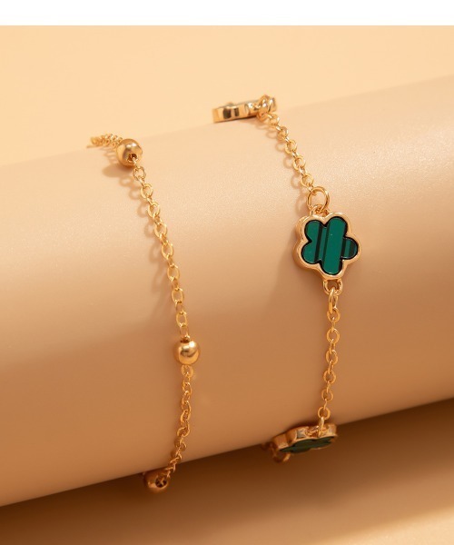 COO+i（クーイ） アンクレット クローバーデザインアンクレット ボール