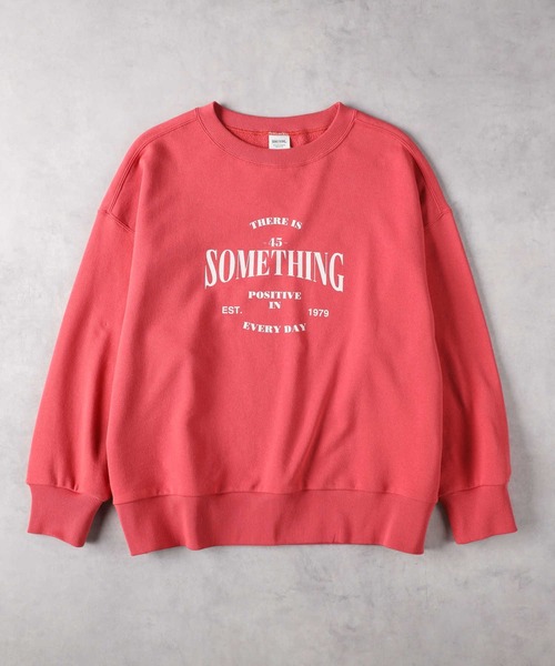 SOMETHING（サムシング） トレーナー スウェット 「SOMETHING」ビッグ