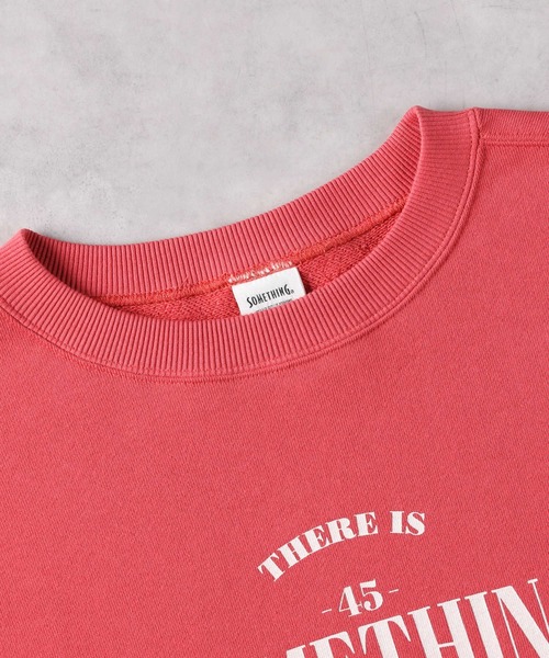 SOMETHING（サムシング） トレーナー スウェット 「SOMETHING」ビッグ