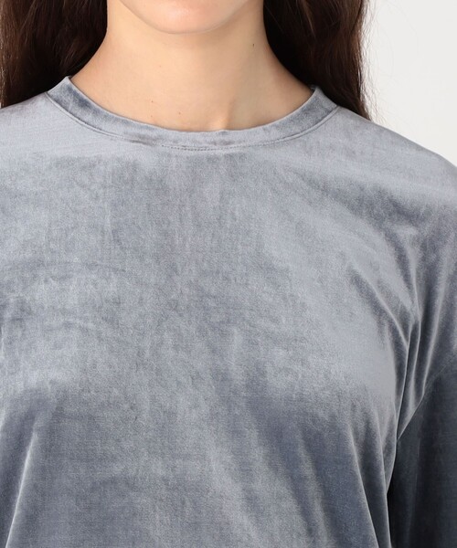 BACCA tシャツ ベロアジャージー オーバーカットソー レディース
