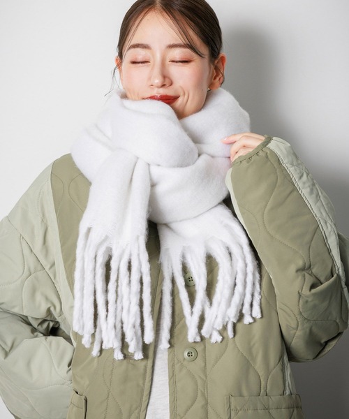 LAKOLE（ラコレ） マフラー ストール ブークレーカラーマフラー