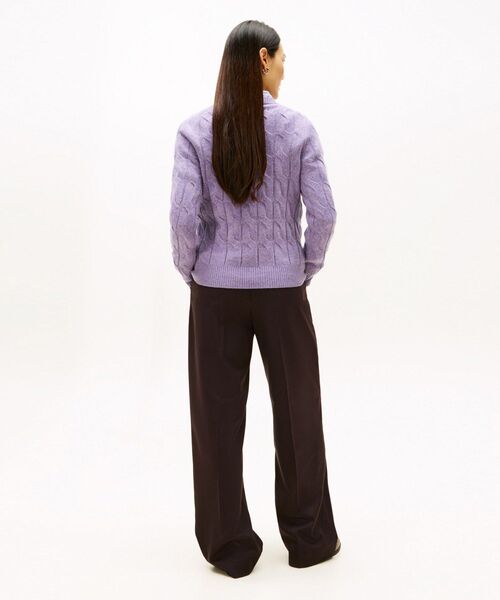 (取寄) トミーヒルフィガー レディース    women Philie Purple TOMMY HILFIGER（トミー・ヒルフィガー） ニット セーター ソフト