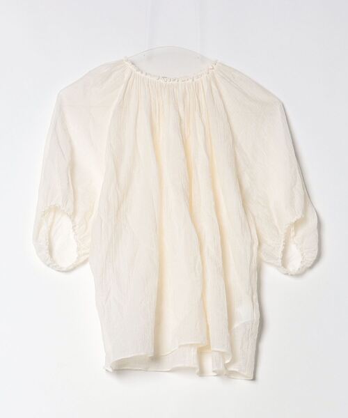 【新品】VERMEIL par iena シアーブラウス（ホワイト） VERMEIL par iena（ヴェルメイユパーイエナ）の「Frenchレース