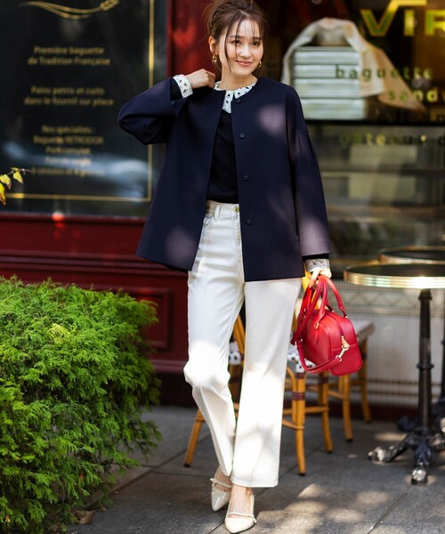 ANY SIS（エニィスィス） ノーカラーコート コート 「UVカット