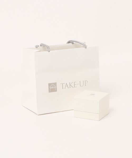 ＊TAKE-UP＊ピアス＊数回使用の美品＊箱なし＊ TAKE-UP ピアス 「 セカンドピアス」 Pt ダイヤモンド2石バー