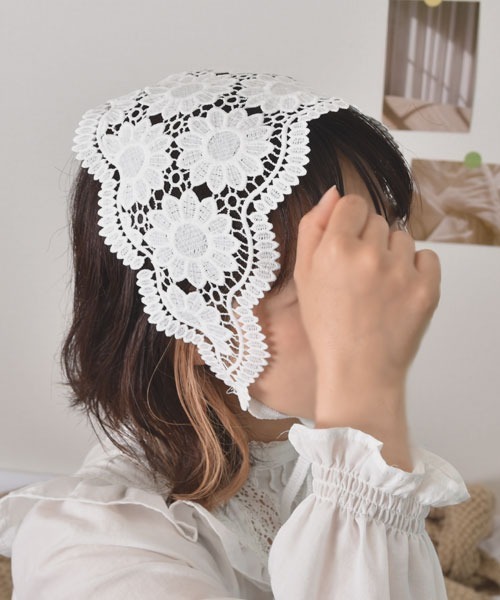 Mayree 「urge select」レース アソート花柄刺繍 バブーシュカ「6