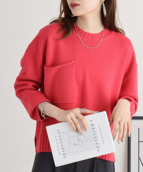 EGLANTINE ニット セーター Eglantine カシミヤブレンドポケット