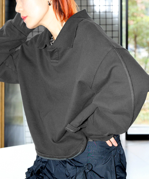 今週のおすすめ製品 CITYSHOP トレーナー TOP：スウェット SWEAT COLLAR スウェット トップス