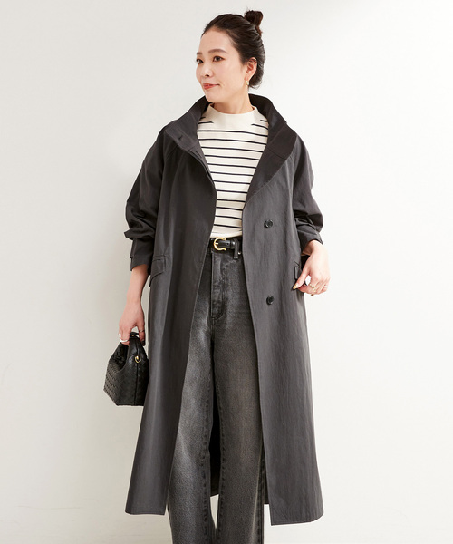 【美品】B.C STOCK ロングコート　チェックコート　アウター　レディース チェックチェスターコート（チェスターコート）｜B.C STOCK