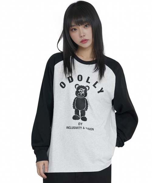 ★OY★ODOLLY RAGLAN L/S TEE - LIGHT MELANGE★正規品/直送料込 Never mind the XU / Chikashitsu+｜【OY】ODOLLY RAGLAN L/S