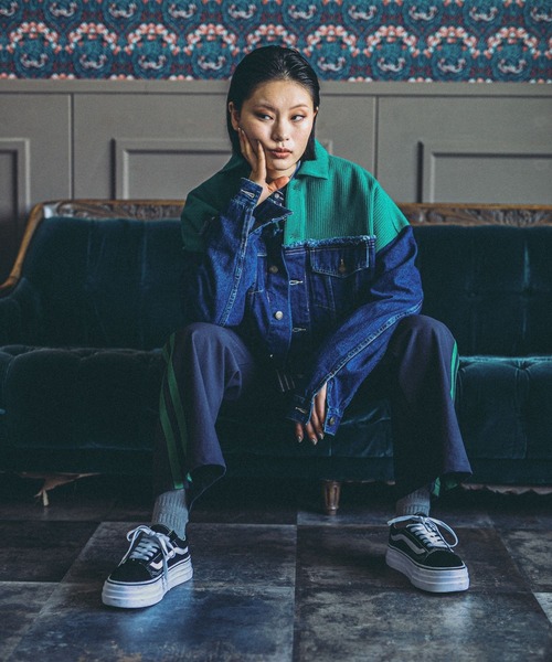 新品未使用タグ付Niko and... 今季大人気完売モードノームコアデニムＬ niko and… パンツ 「MODE NORM CORE」イージーフレアライン