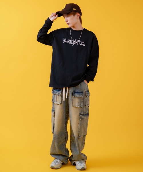tシャツ 「SIDEWAY STANCE」バリエーションロゴ プリント 長袖Tシャツ メンズ レディース | SIDEWAY STANCE | 05