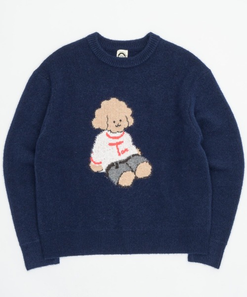 tombonia セーター ニット Muck Jacquard Knit / ムクジャガード