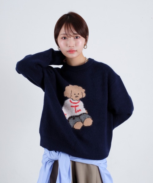 tombonia ニット AMERI TWINKLE BIJOU SHORT KNIT TOP tombonia