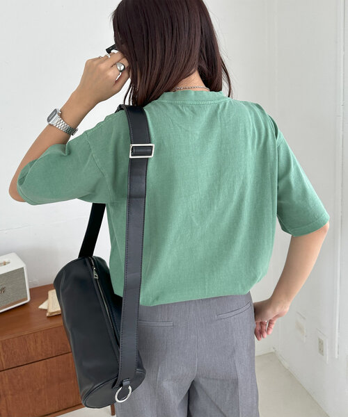 tシャツ レトロロゴ ユニセックス ピグメント 半袖 Tシャツ レディース メンズ Discoat tシャツ 「ユニセックス」ピグメントアソートロゴT