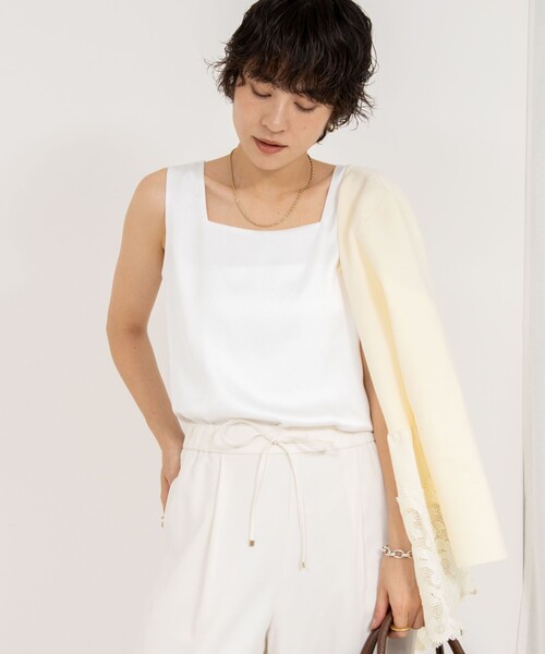 NOLLEY'S（ノーリーズ） タンクトップ ノースリーブ 「手洗い可能