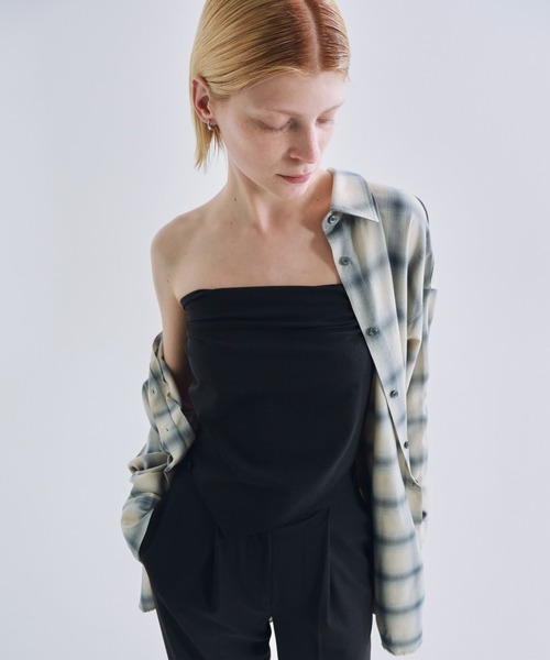 CREDONA チェックシャツ CREDONA ブラウス シャツ ROME CHECK SHIRTS/ローマチェック
