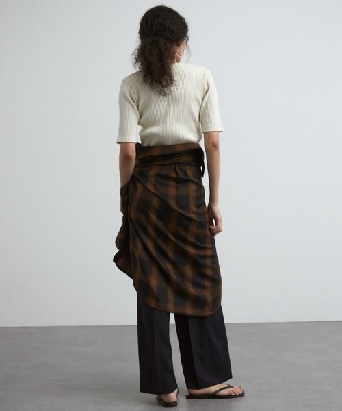 CREDONA チェックシャツ CREDONA ブラウス シャツ ROME CHECK SHIRTS/ローマチェック