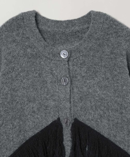 JEANASIS（ジーナシス） ニットカーディガン FREE ライトグレー