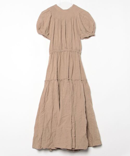 CASA FLINE 「CASA FLINE」 半袖ワンピース FREE ベージュ レディース