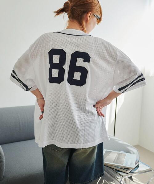 WEGO（ウィゴー） tシャツ WEGO/ベースボールメッシュビッグシャツ