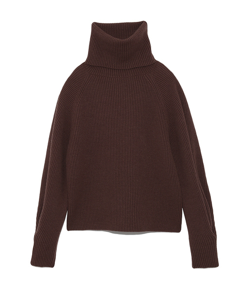 「Mila Owen」 タートルネックニット 0 パープル レディース_画像3