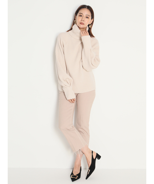 「Mila Owen」 タートルネックニット 0 パープル レディース_画像5