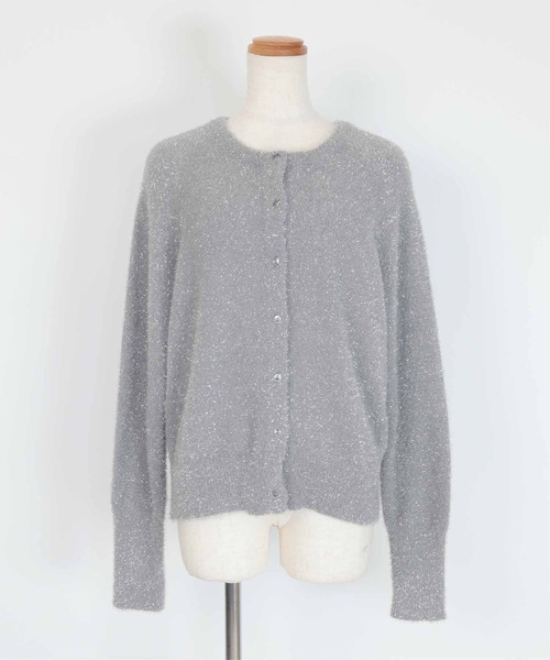 「ur's」 ニットカーディガン M チャコール レディース_画像2