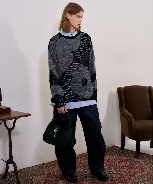 BLAYMORE セーター ニット 「BLAYMORE」Butterfly Flower Glitter Knit 
