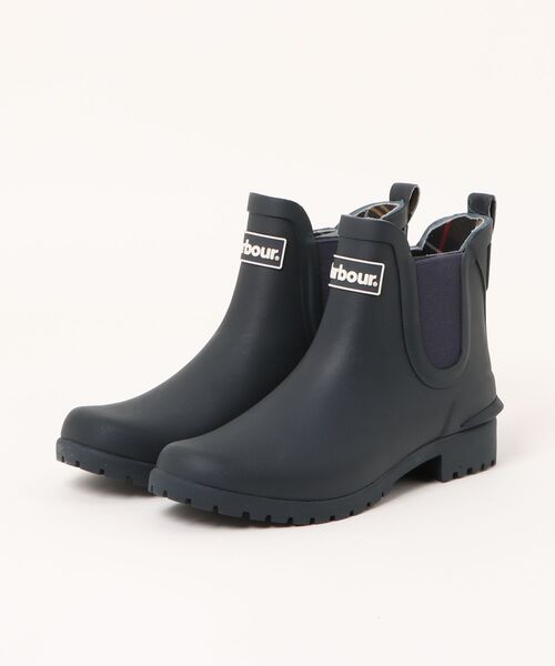 Barbour wilton レインブーツ　25.0 Barbour 長靴 レインブーツ Wilton サイドゴア レディース