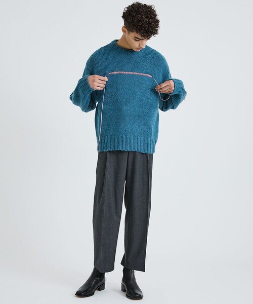 NEON SIGN（ネオンサイン） 長袖ニット 44 ブラック メンズ : ZOZOTOWN