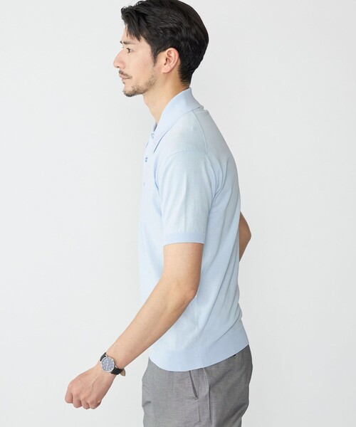 ポロシャツ SHIPS: ICE COTTON ショートスリーブ ニットポロ メンズ_2