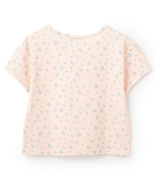 Miーje（ミジェ） tシャツ 半袖 小花柄ワッフル半袖Tシャツ「韓国
