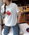 tシャツ 半袖 リンゴおもしろデザインプリント...の詳細画像3