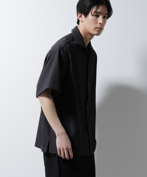 ゲキレア oasis nano-universe Tシャツ 黒 Lサイズ NANO universe