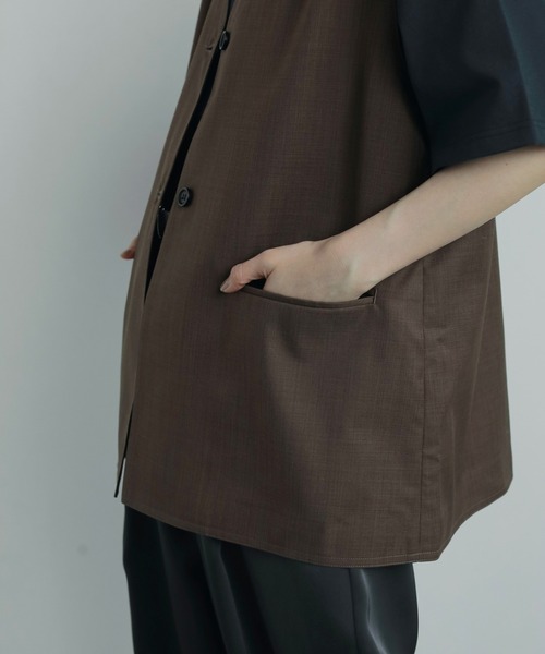 anuke（アンヌーク） ベスト ジレ Vneck Stitch Vest レディース